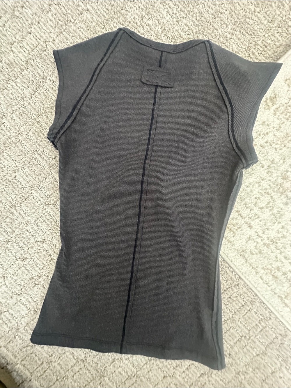 Small Bohme charcoal Black Sleeveless Knit Top - Picture 2 of 4